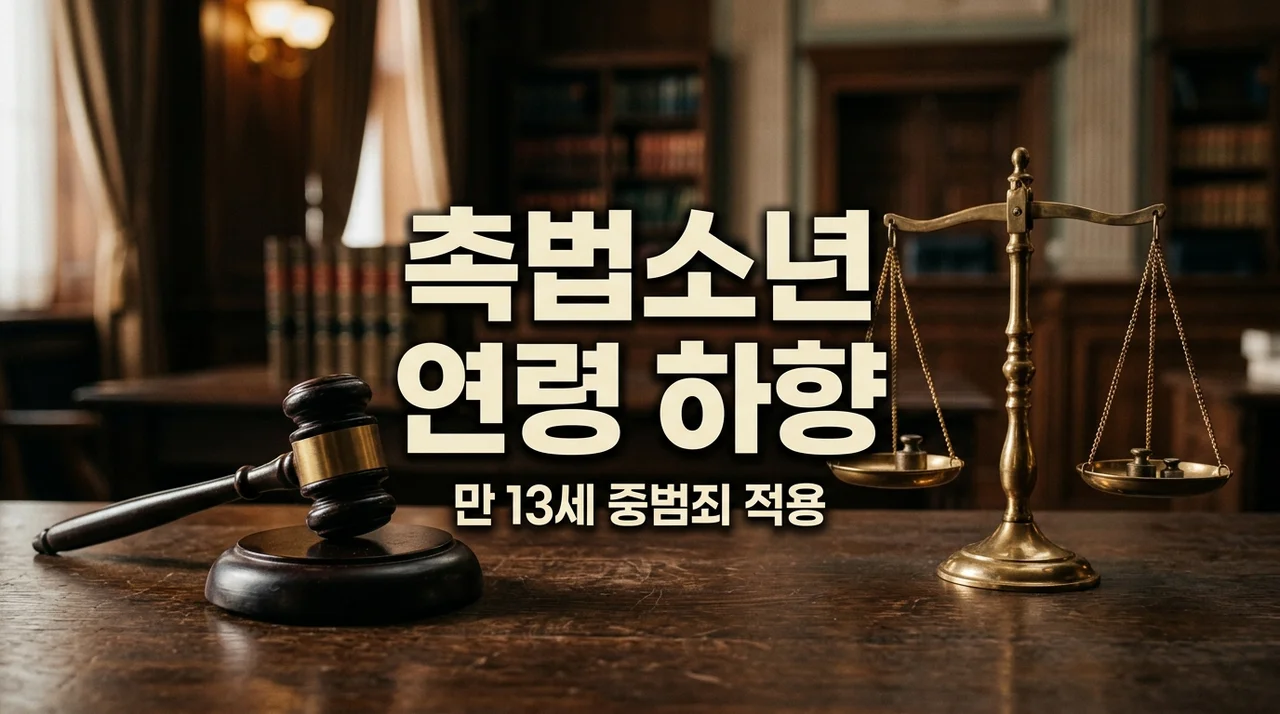 촉법소년 연령 하향 만 13세 확정? 실제 적용되는 중범죄 기준과 주의점