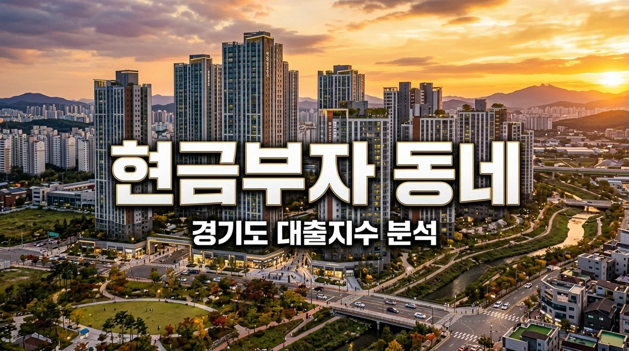 경기도 대출지수 격차, 과천 분당 현금부자들의 선택이 무서운 이유