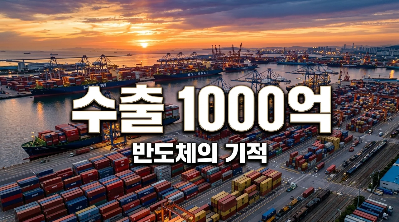 6월 수출 1000억 달러 돌파! 반도체 지표 뜯어보고 소름 돋은 이유