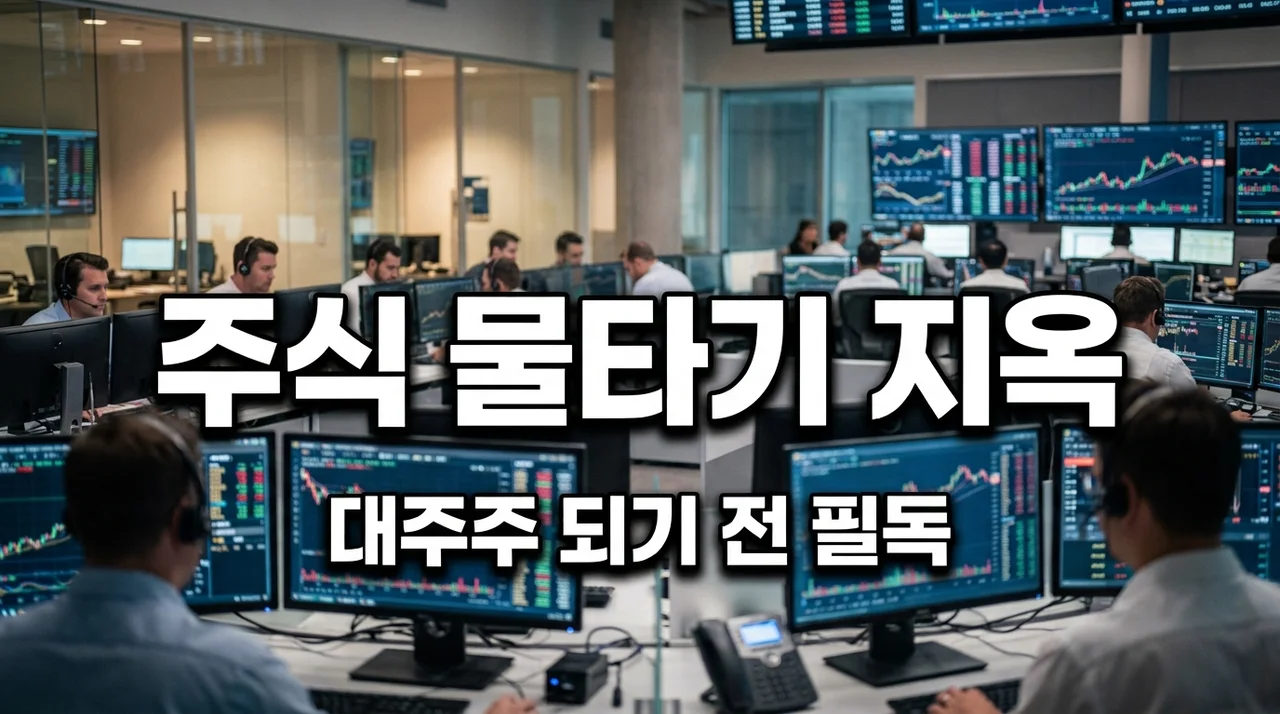 주식 물타기 하다가 대주주 될 뻔? 하락장에서 제가 뼈저리게 느낀 비중 조절의 중요성
