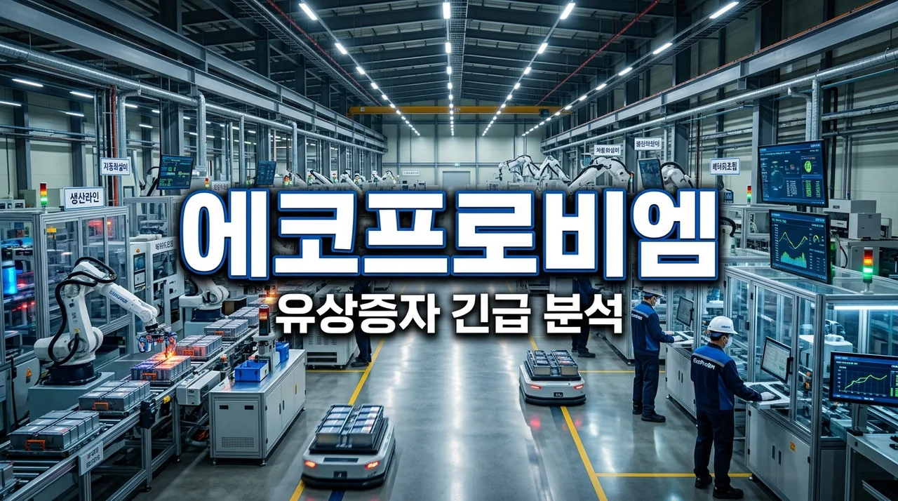 에코프로비엠 유상증자 1.2조 기습 발표, 주주라면 꼭 알아야 할 리스크와 대응법