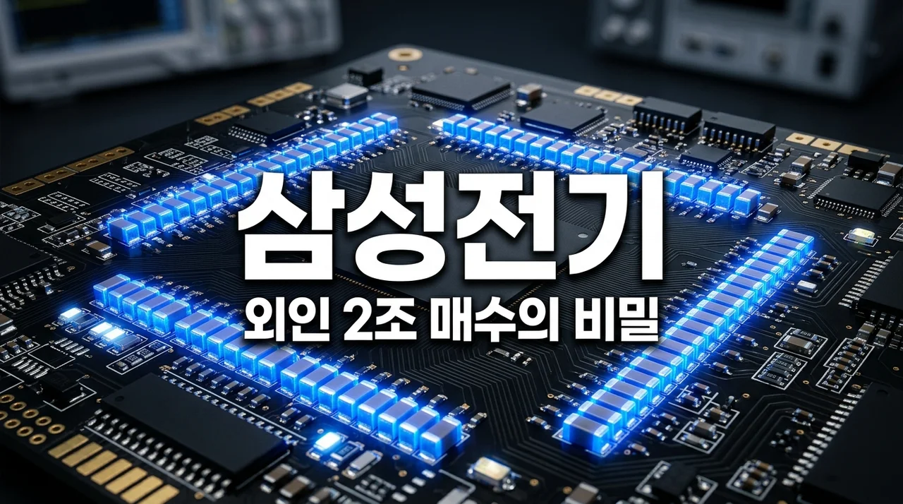 삼성전기 주가 전망, 외인이 40조 던질 때 홀로 2조 픽한 소름 돋는 이유