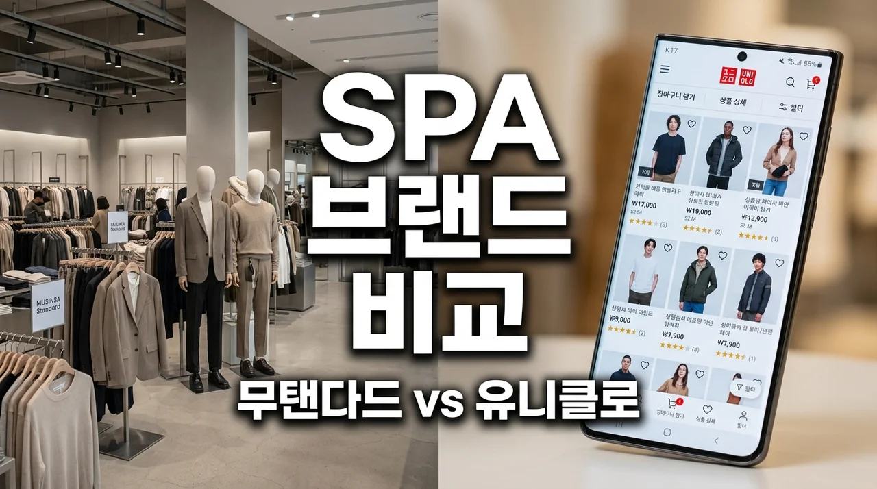무신사 스탠다드 유니클로 비교, 직접 가보고 앱 써보니 갈린 선택 이유