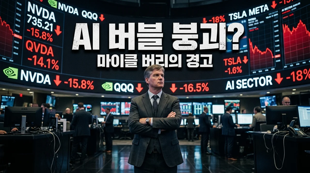 마이클 버리 공매도 충격! AI 랠리 끝의 시작? 반도체 800조 투자의 이면
