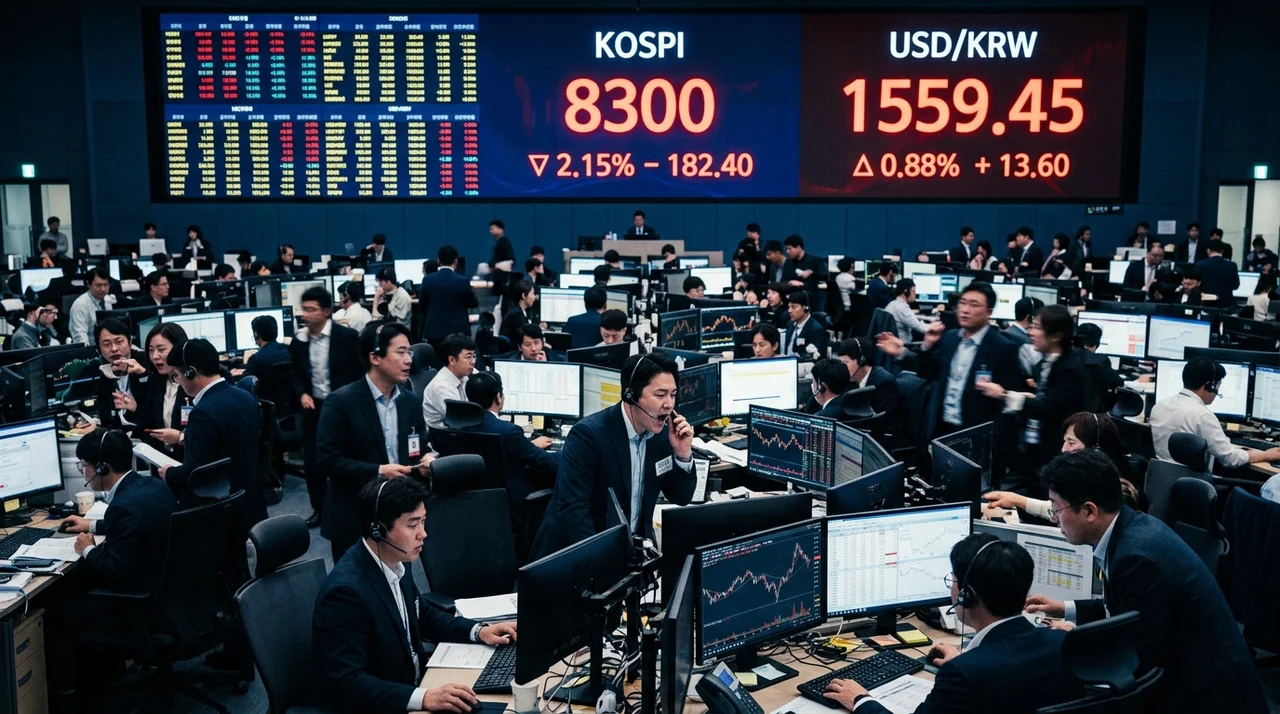 코스피 8300 하락과 환율 1559원 돌파, 지금 팔아야 할까? 제 실전 대응법
