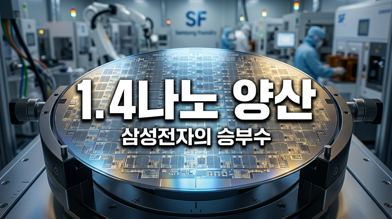 삼성전자 1.4나노 2029년 양산 확정, TSMC 인텔 추격전 속에서 제가 발견한 기회