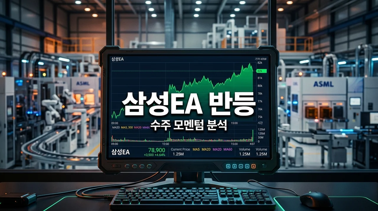 삼성E&A 주가 30% 급락 후 반등? 직접 뜯어본 삼성전자 수주 모멘텀과 매수 타이밍