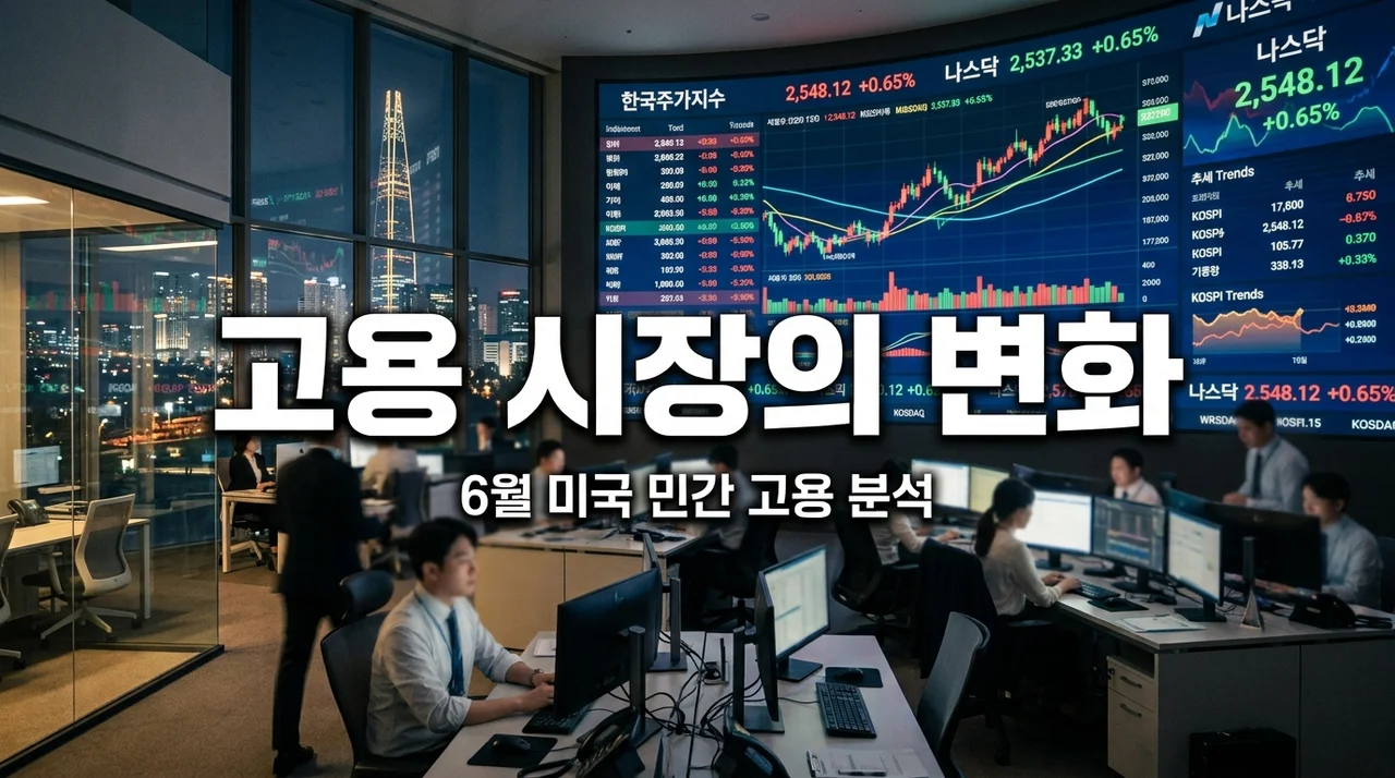 미국 민간 고용 증가세 둔화? 직접 지표 뜯어보고 깨달은 투자 방향성 3가지
