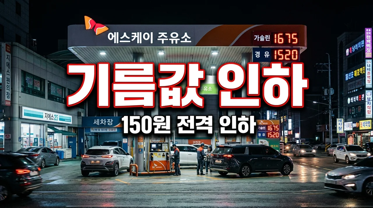 휘발유 가격 150원 전격 인하! 주유소 가기 전 꼭 확인해야 할 3가지