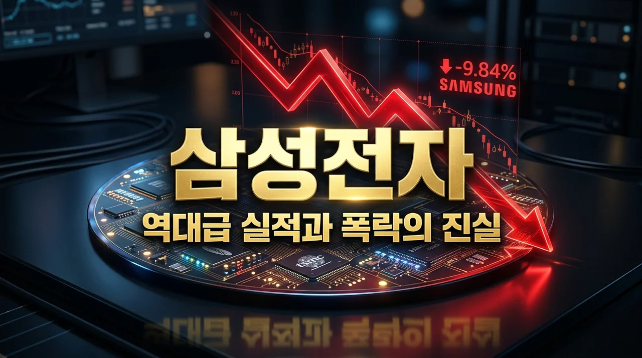 삼성전자 주가 폭락 이유와 전망 | 역대 최고 실적에도 하락한 3가지 원인