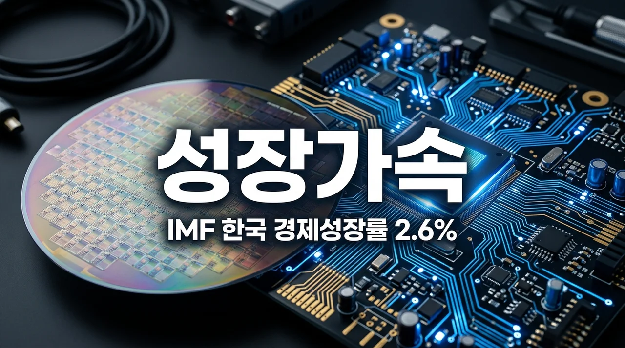 한국 경제성장률 전망 IMF 2.6% 상향 조정 이유와 AI 반도체 분석