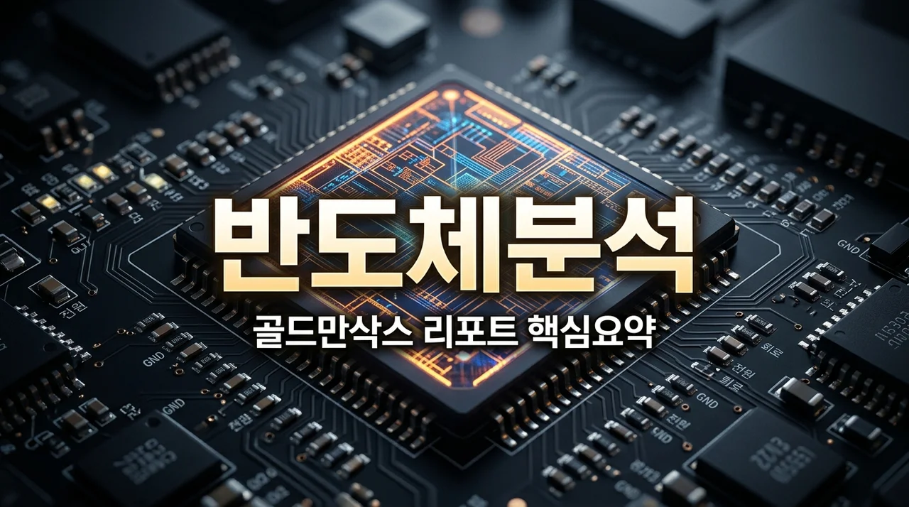 반도체 주식 하락 이유 분석, 골드만삭스가 밝힌 조정의 진짜 원인