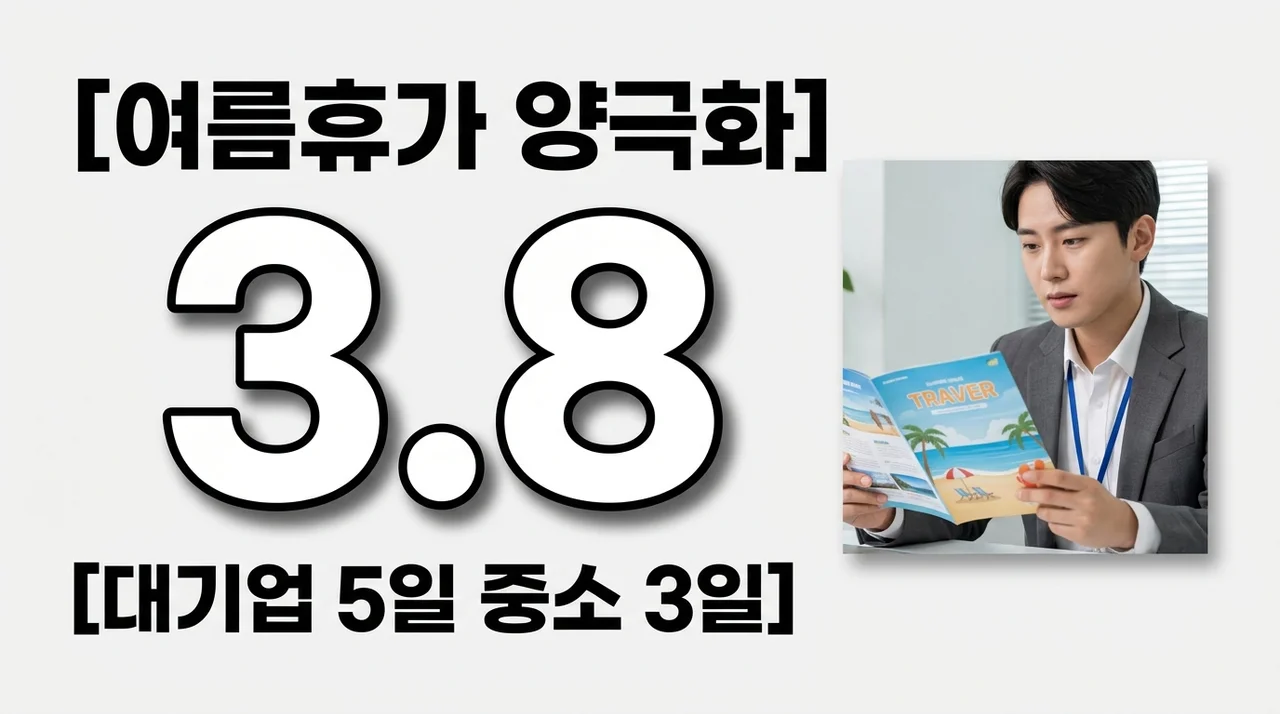 2026년 여름휴가 일수 대기업 5일 vs 중소기업 3일 격차와 휴가비 분석