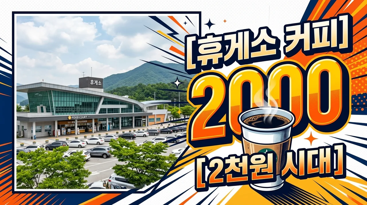고속도로 휴게소 커피 2천원 시대, 수수료 개편으로 가격 인하 본격화