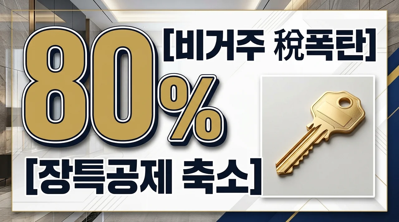 비거주 똘똘한 한채 稅폭탄 우려? 장특공제 축소 및 종부세 개편 분석