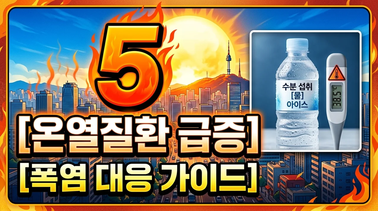 온열질환 증상 및 예방 가이드: 폭염 속 응급실 환자 5배 급증 대응법