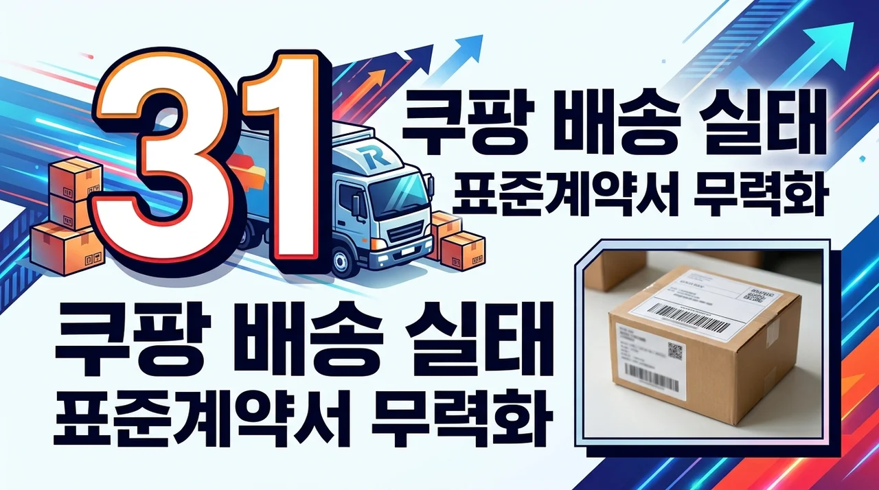 쿠팡 퀵플렉스 표준계약서 실태와 배송기사 근무 조건 심층 분석
