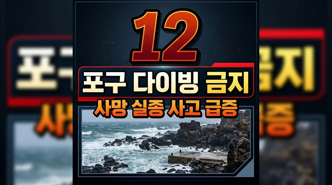 제주 포구 다이빙 사고 주의보: 어촌어항법 처벌 및 위험성 총정리