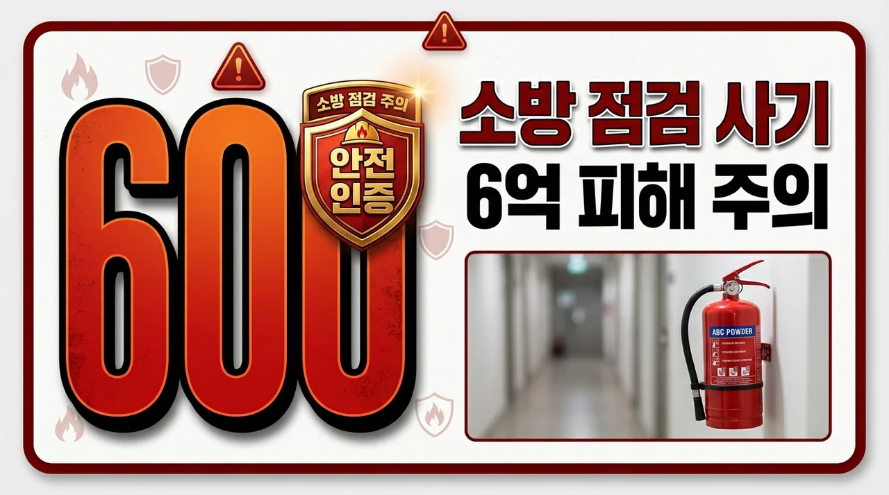 [리얼후기/비교] 소방 점검 사기 수법과 6억 피해 예방하는 확실한 구별법