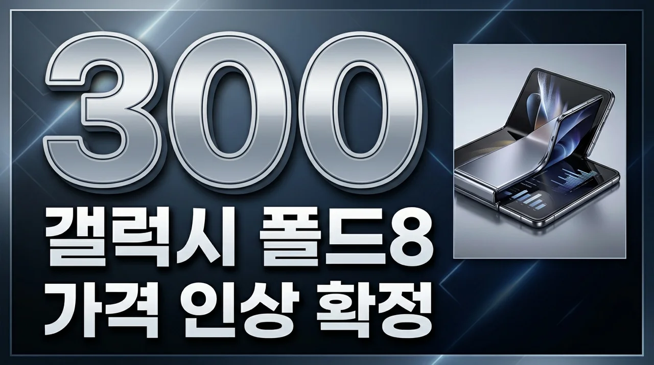 갤럭시 Z폴드8 가격 300만원대 예고, 역대급 인상 배경과 사전예약 전략