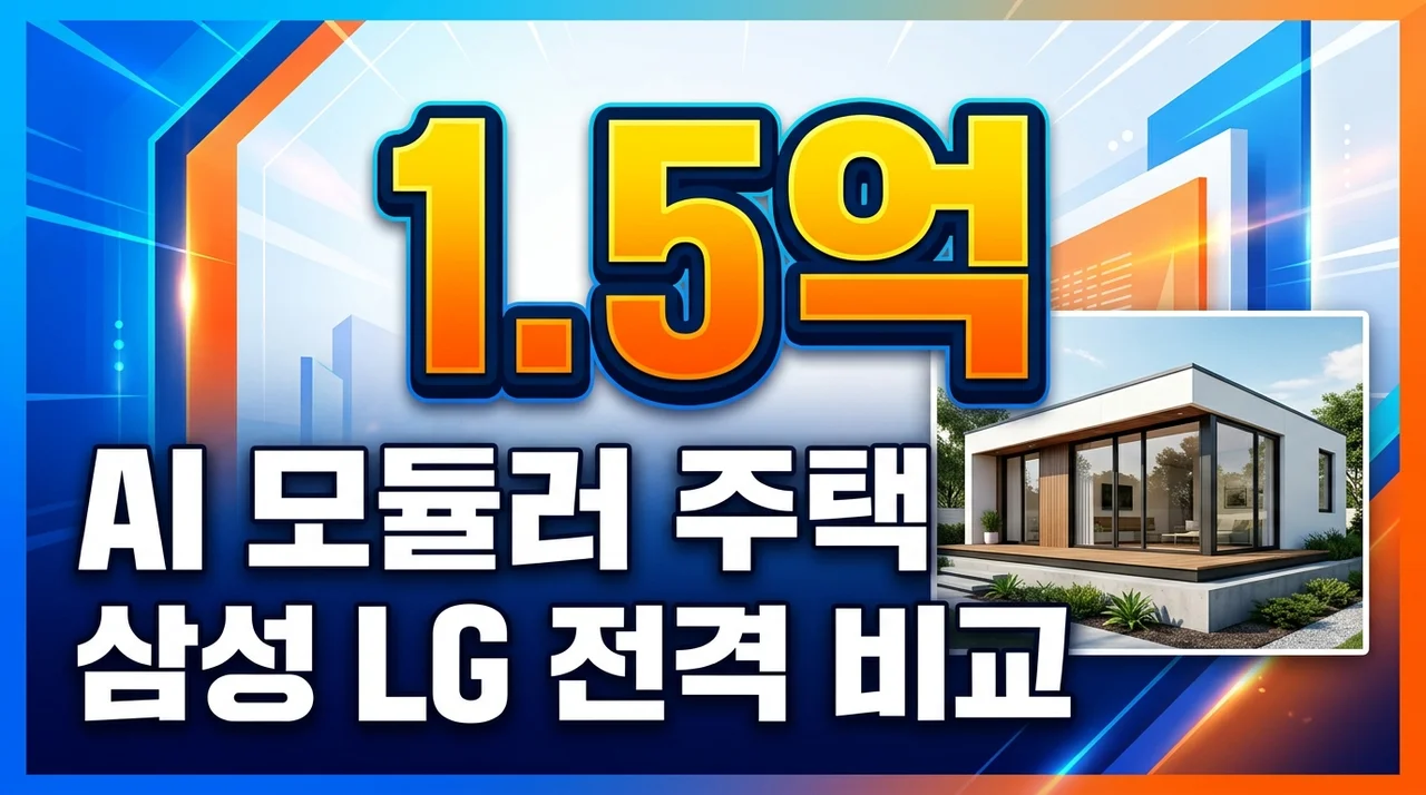 [리얼후기/비교] 삼성 LG AI 모듈러 주택 가격 및 특징 분석: 1억대로 집 짓기