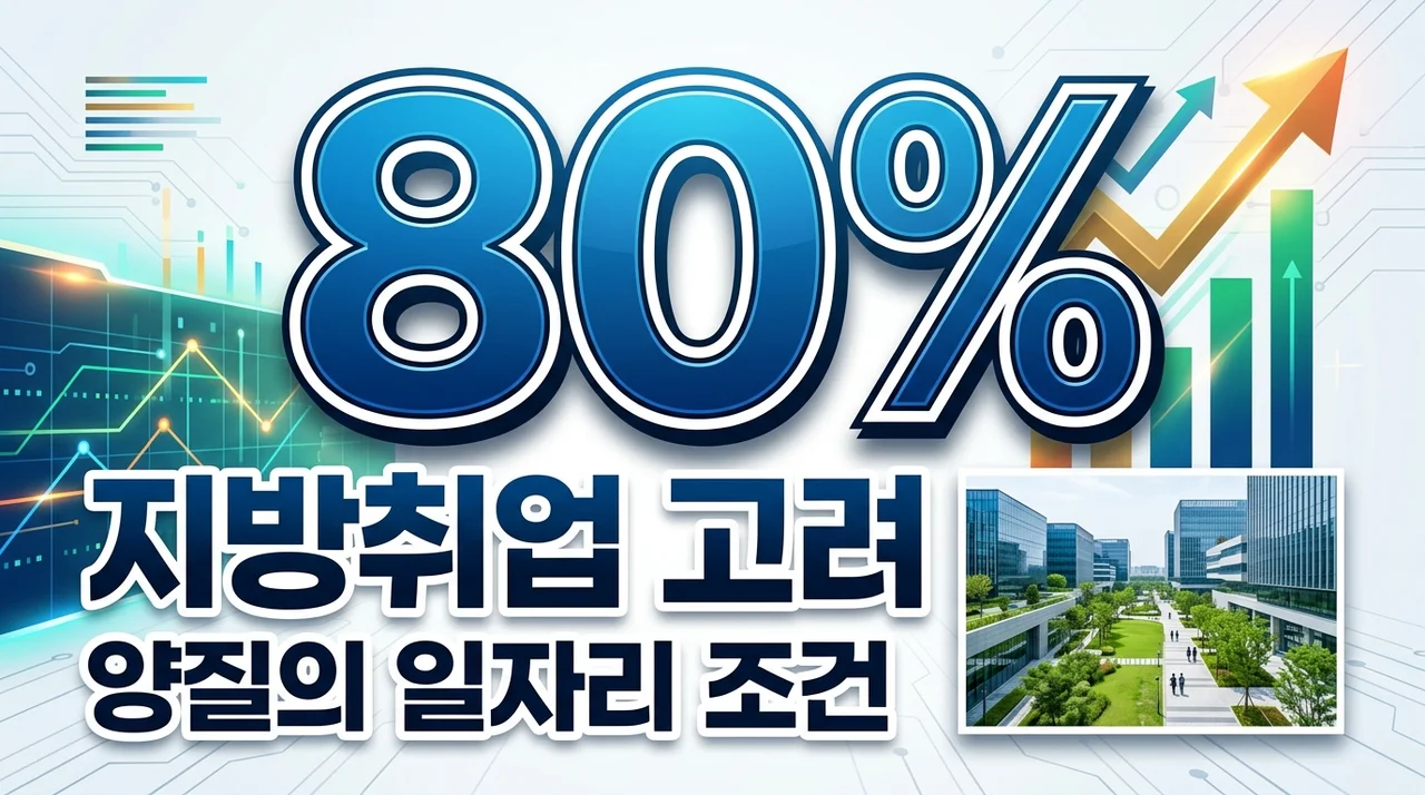 지방 취업 80% 선택의 조건, 삼전닉스 호남 투자보다 중요한 양질의 일자리 실체