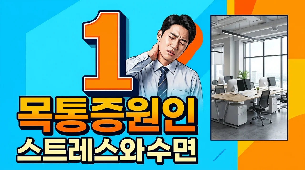 [리얼후기/비교] 목 통증 원인, 자세보다 직무 스트레스와 수면시간이 더 치명적인 이유