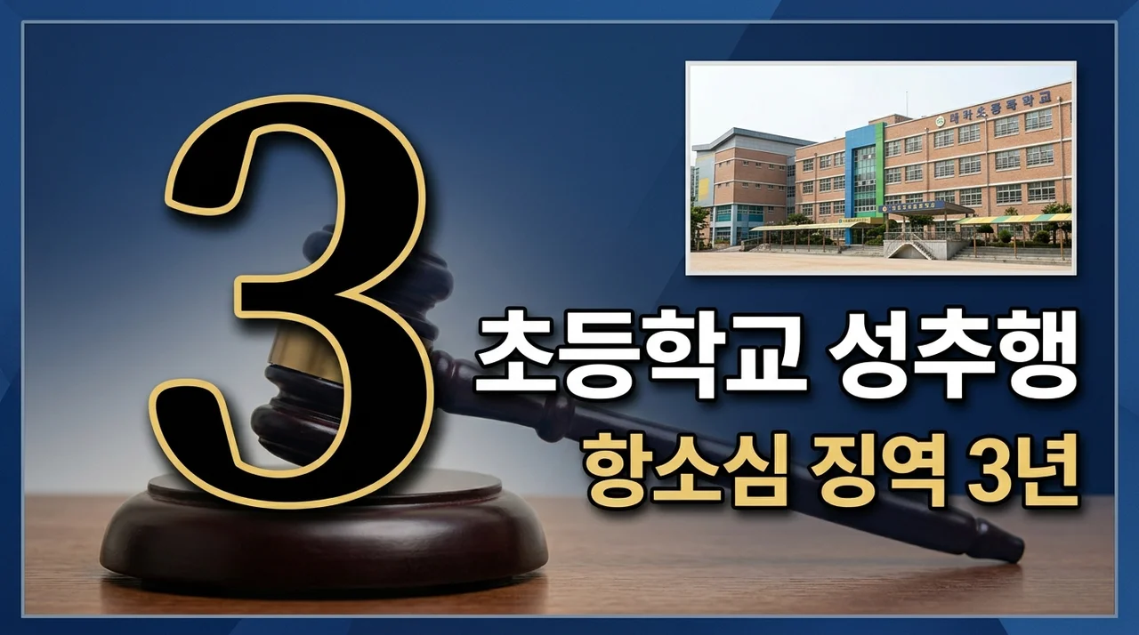 초등학교 축제 성추행 60대 항소심 징역 3년 선고 결과 및 법적 분석