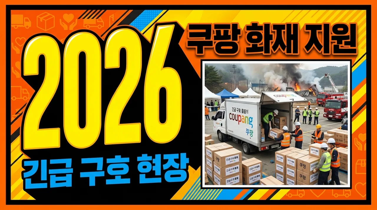 쿠팡 화재 지원 소방대원·주민 긴급 구호 물품 투입 및 현장 대응