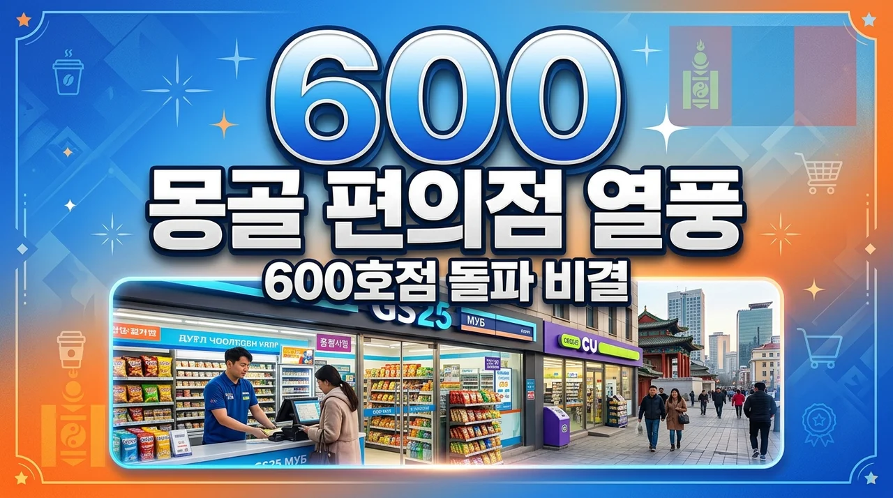 [리얼후기] 몽골 한국 편의점 열풍, 600호점 돌파 비결과 수익 구조 분석