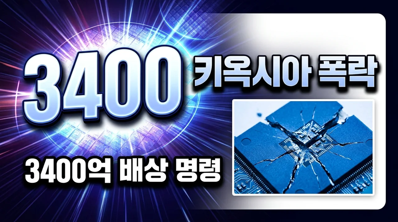 키옥시아 주가 폭락 원인 분석: 3400억 배상 명령과 반도체 시장 전망