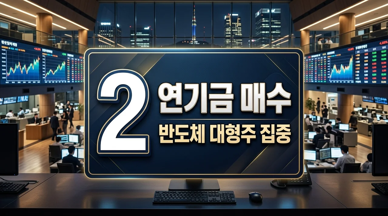 연기금 순매수 종목 반도체 대형주 저가매수 분석 및 전망