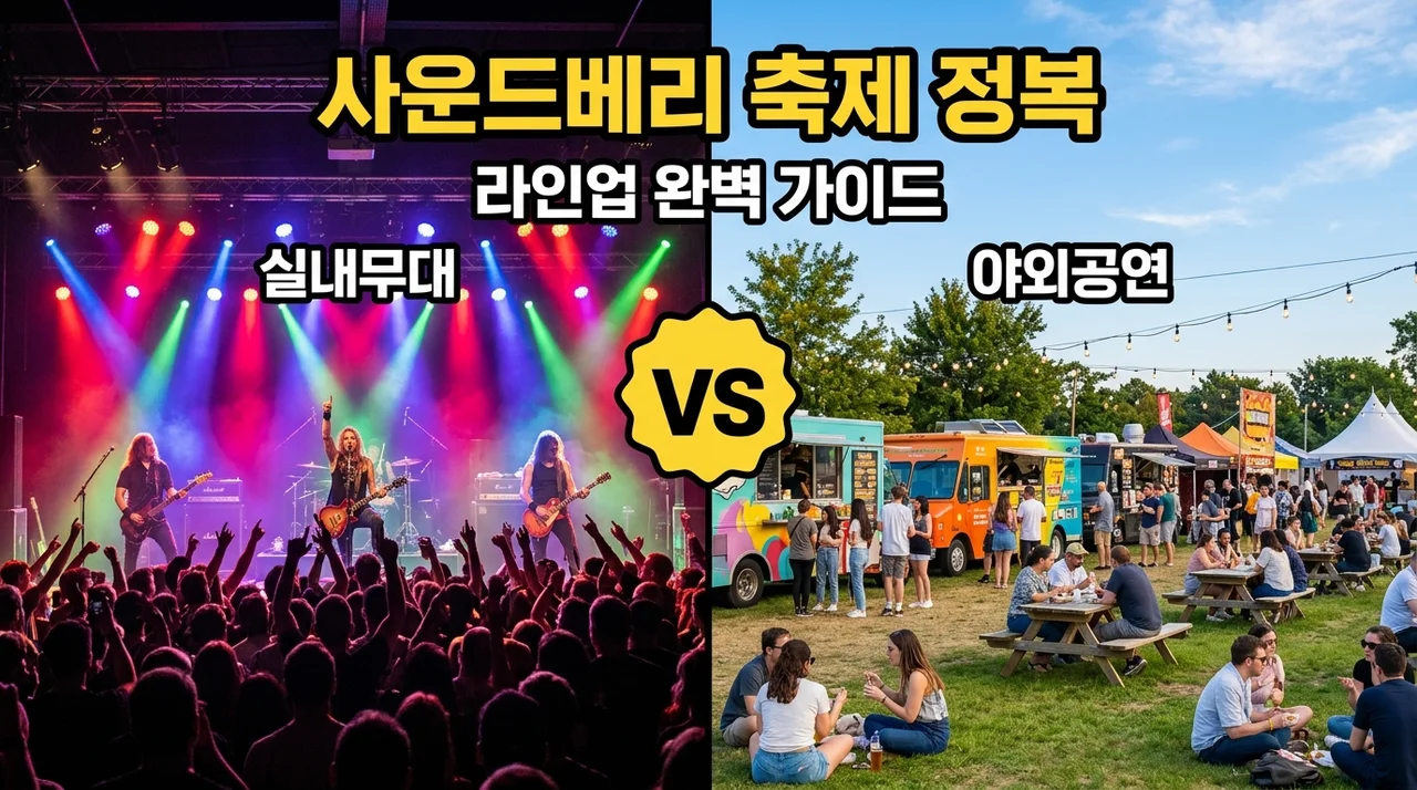 사운드베리페스타 2026 라인업 타임테이블 및 완벽 준비물 가이드