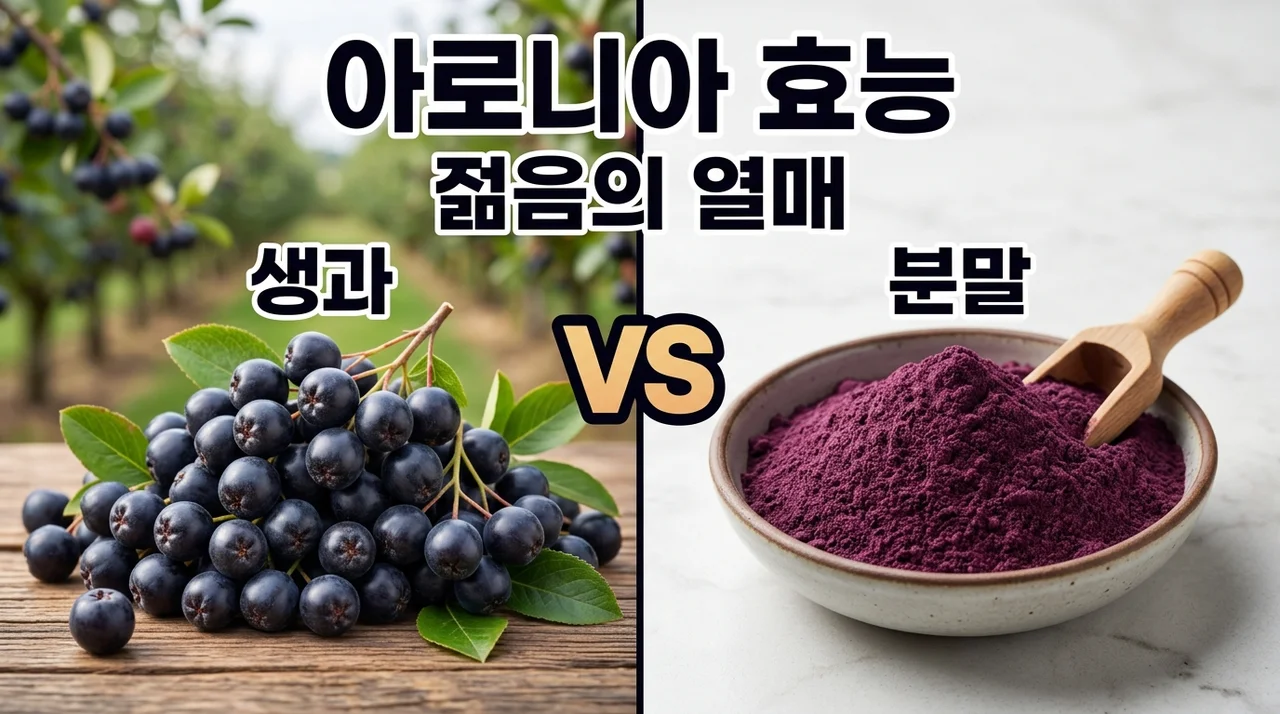 아로니아효능 7가지와 부작용 없는 분말 복용법 완벽 가이드