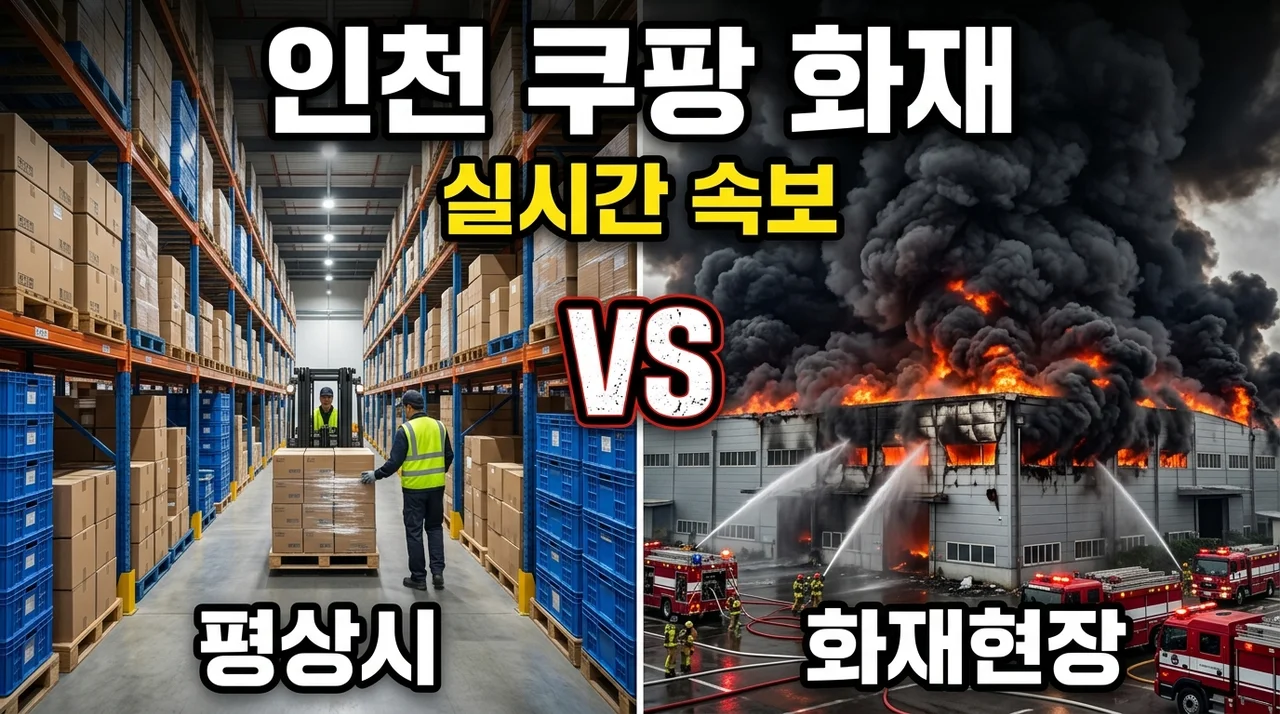 인천 쿠팡 화재 실시간 상황과 피해 규모: 32센터 발생 원인 분석