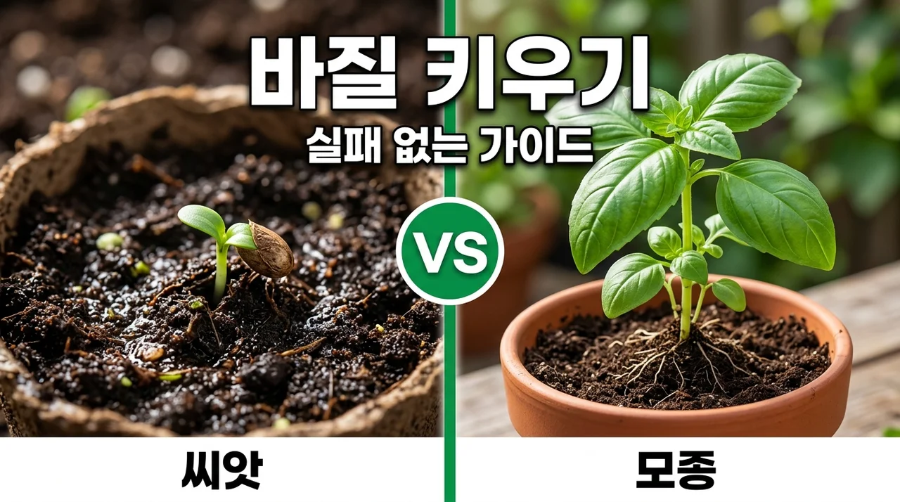 바질 키우기: 씨앗부터 수확까지 실패 없는 100% 성공 가이드