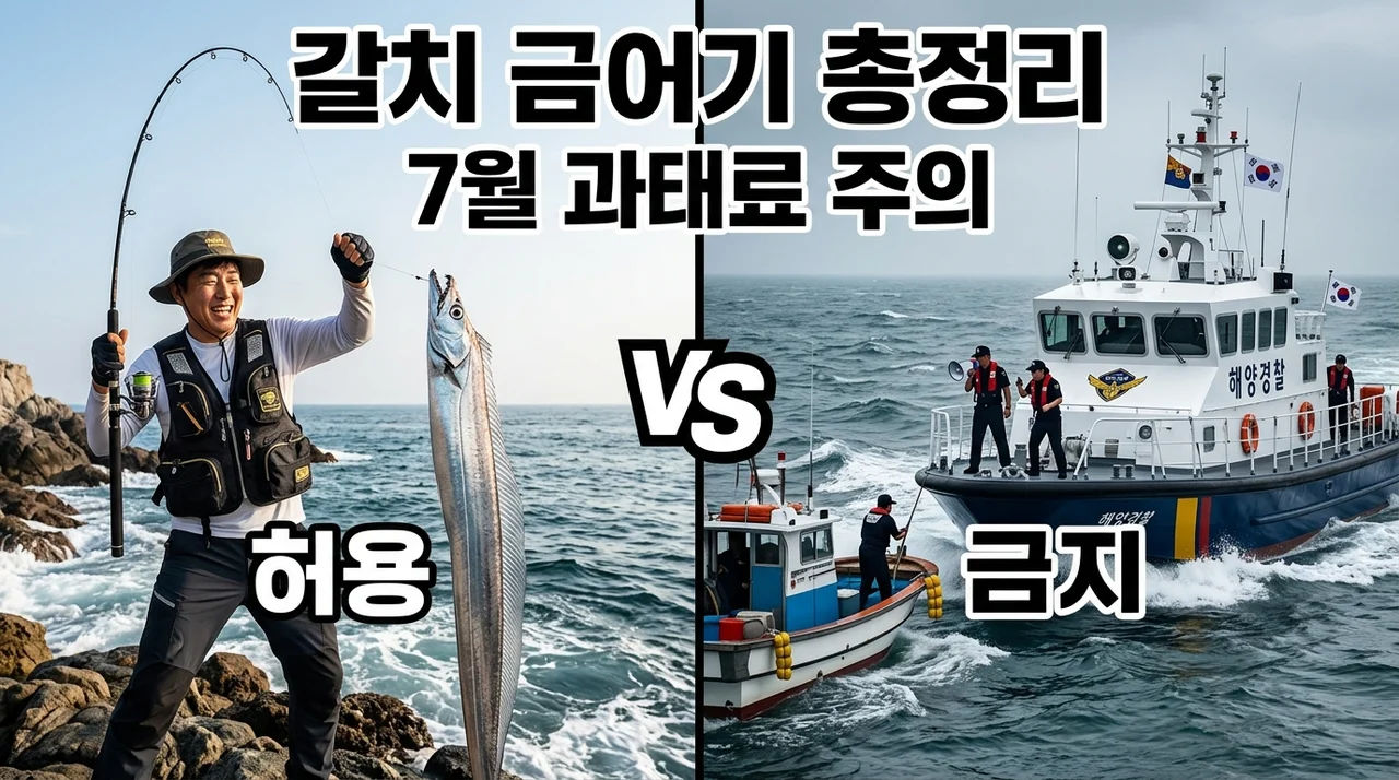 갈치 금어기 2026 기간 및 유예 정보: 7월 낚시 전 필수 확인