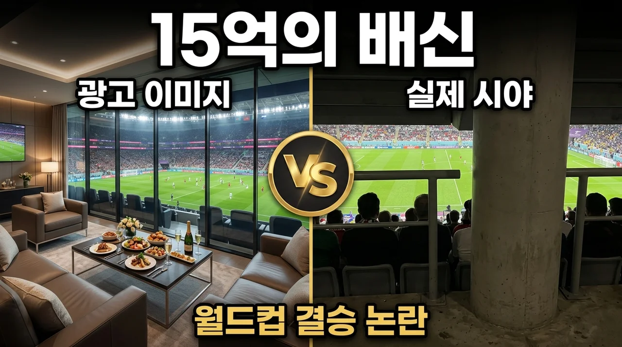 월드컵 결승 VIP석 15억원 조롱 논란, '돈값' 못하는 실태 분석