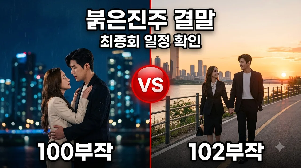 붉은진주 몇부작? 102회 최종회 결말과 연장 방송 정보 총정리