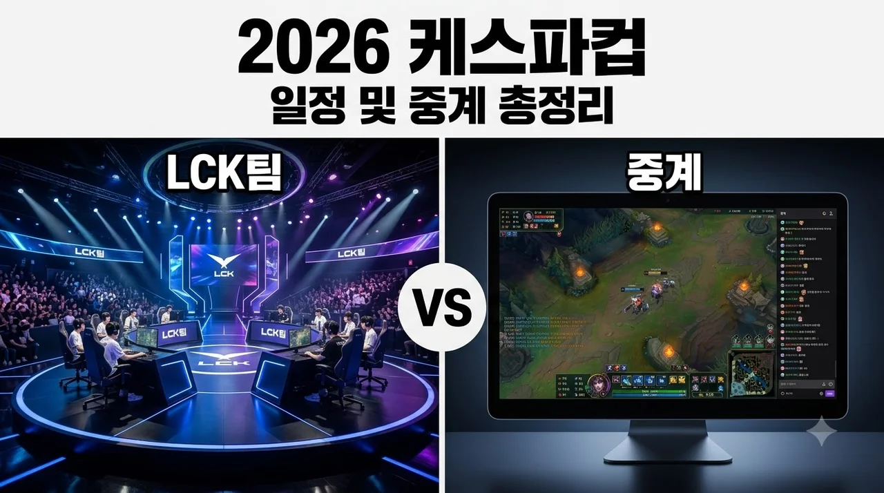 2026 케스파컵 일정 및 중계 총정리: LCK 프리시즌 대진표 확인