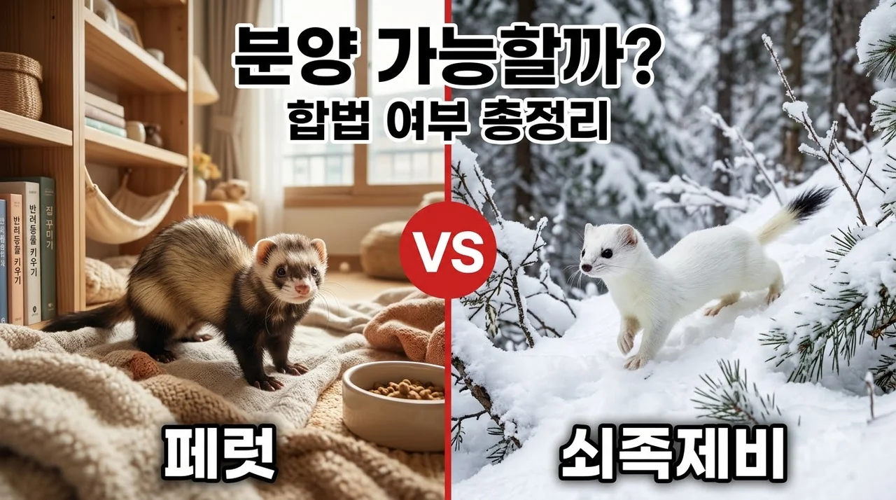 쇠족제비 분양, 합법일까? 현실적인 사육 난이도와 주의사항