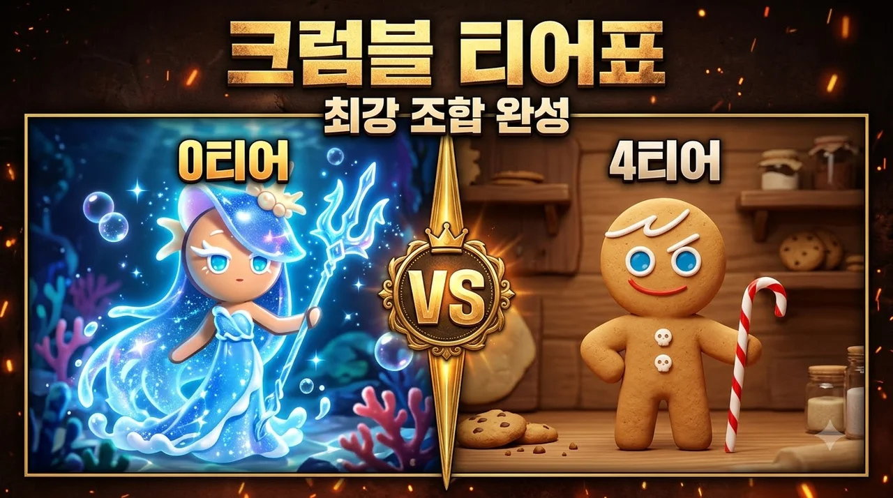 쿠키런 크럼블 티어표 등급표 최신 공략 (2026년 8월)