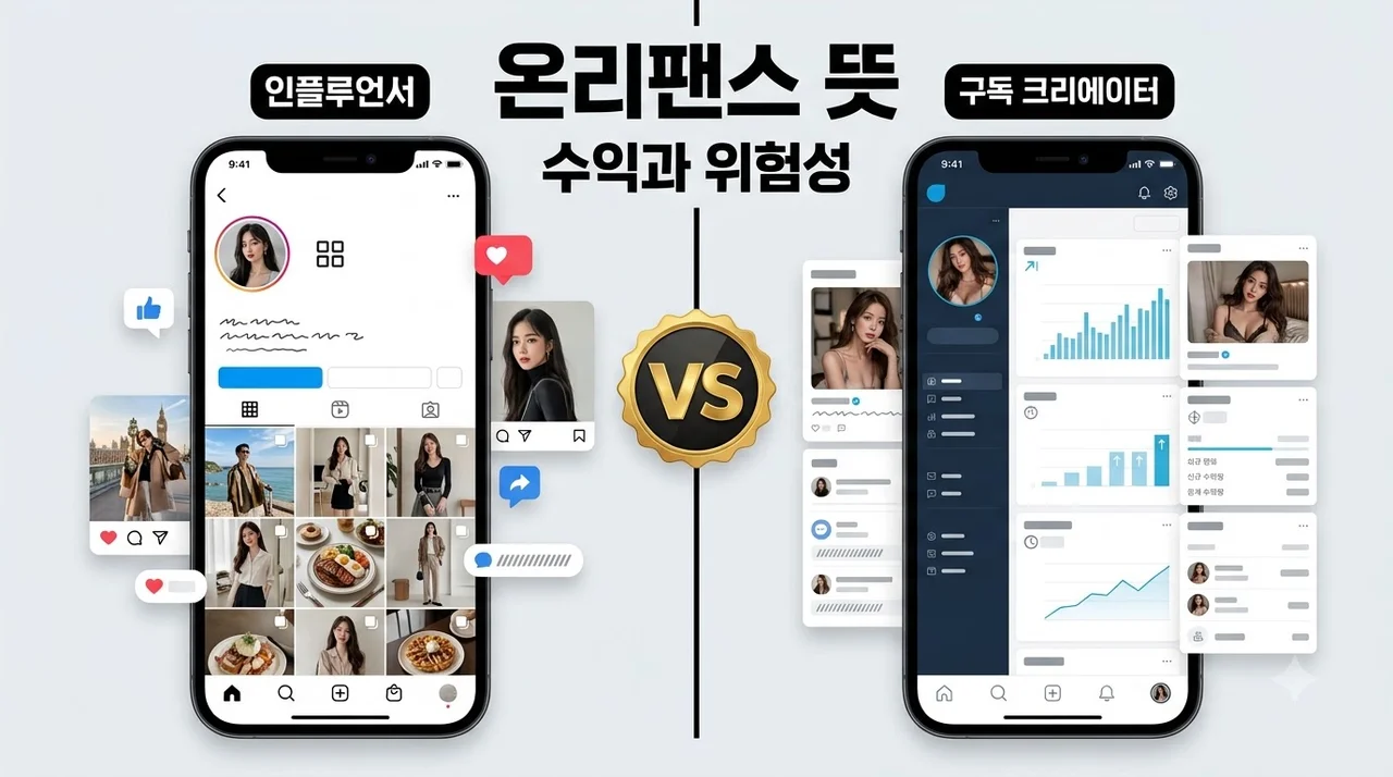 온리팬스 뜻, 수익 구조와 한국 이용 시 불법 여부 완벽 가이드