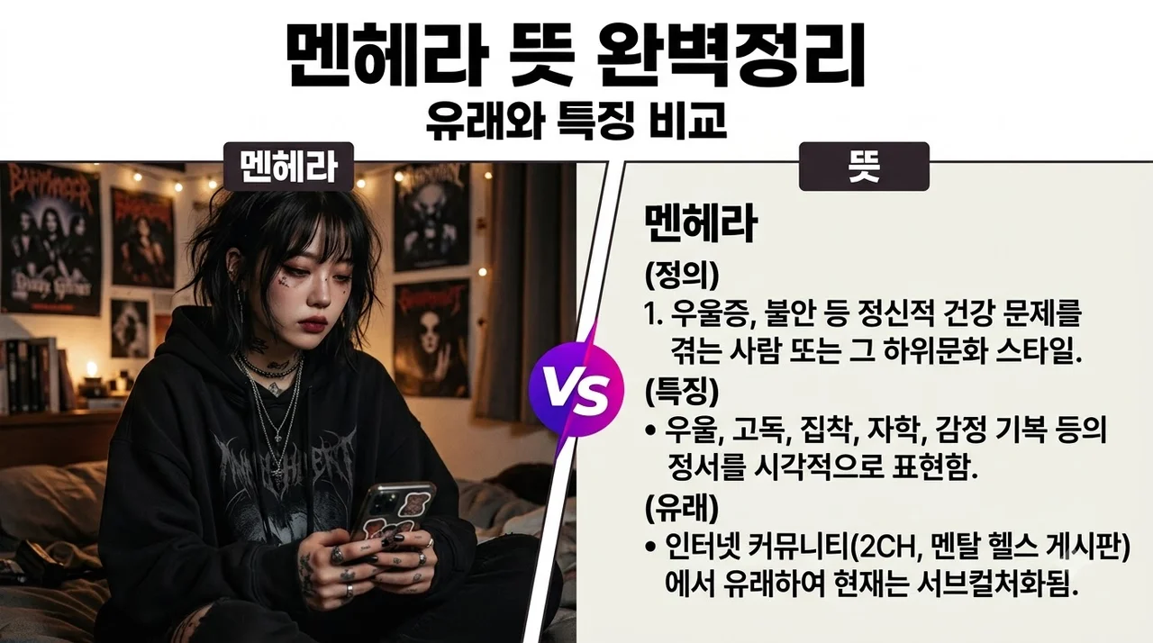 멘헤라 뜻 유래와 특징, 얀데레 차이 및 자가진단 완벽 정리