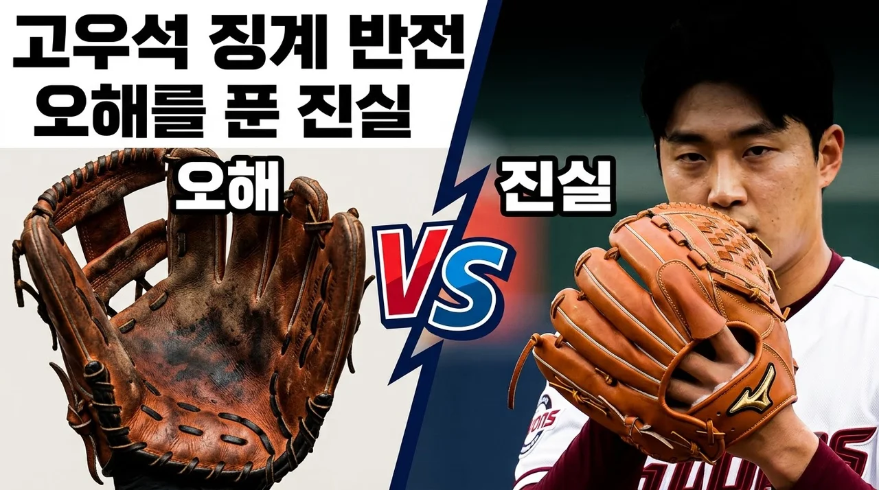 고우석 글러브 접착제 오해 해명, 징계 감경 뒤에 숨겨진 진실