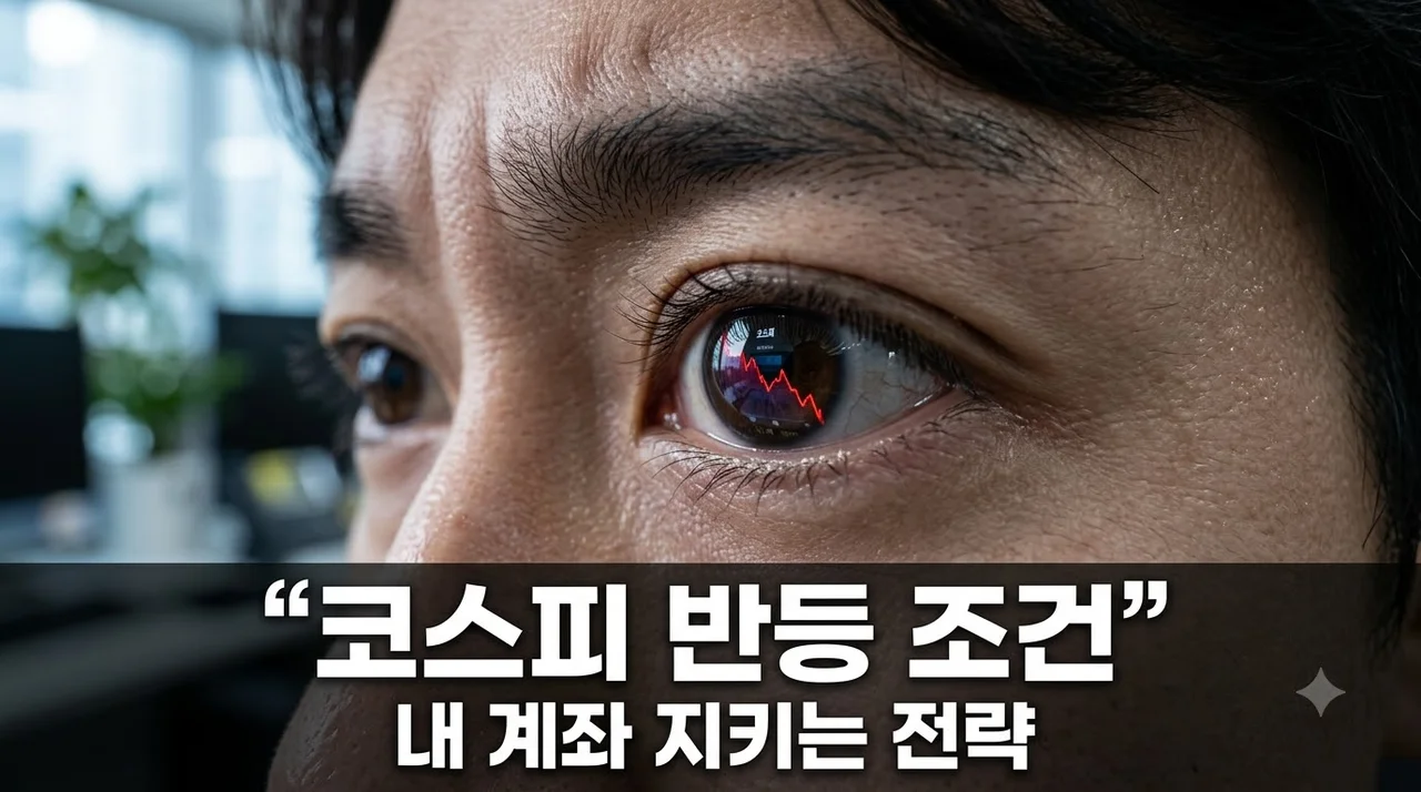 코스피 반등 조건, 7월 폭락장 겪으며 뼈저리게 느낀 대응 전략