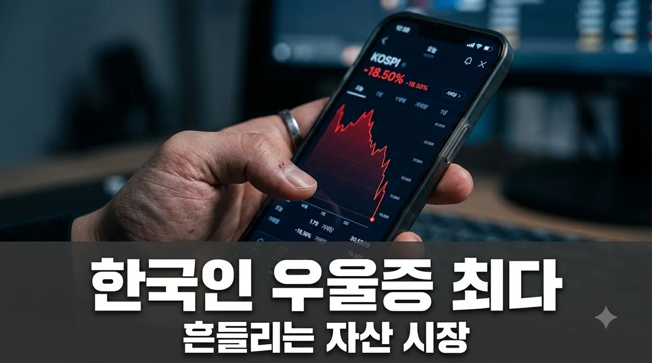 [리얼후기] 한국인 우울증 역대 최다, 주식 반토막과 집값 폭등 속 멘탈 관리법