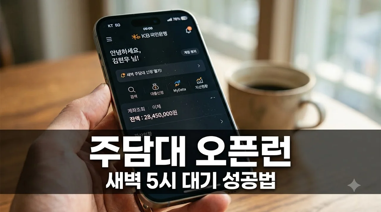 카카오뱅크 주담대 오픈런 성공 후기 | 새벽 5시 대기해도 10분 컷? 필승 꿀팁