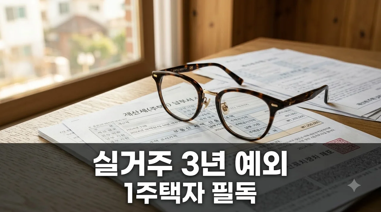 실거주 의무 예외 3년? 직접 분석해본 1주택자 양도세 절세 전략