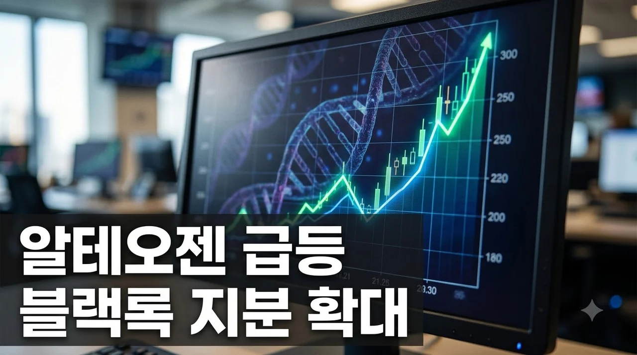 알테오젠 주가 전망 블랙록 지분 확대와 15% 급등 이유 분석